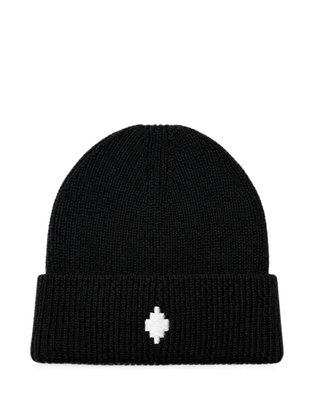 COUNTY OF MILAN KIDS logo-embroidered ribbed-knit beanie hat - Nero