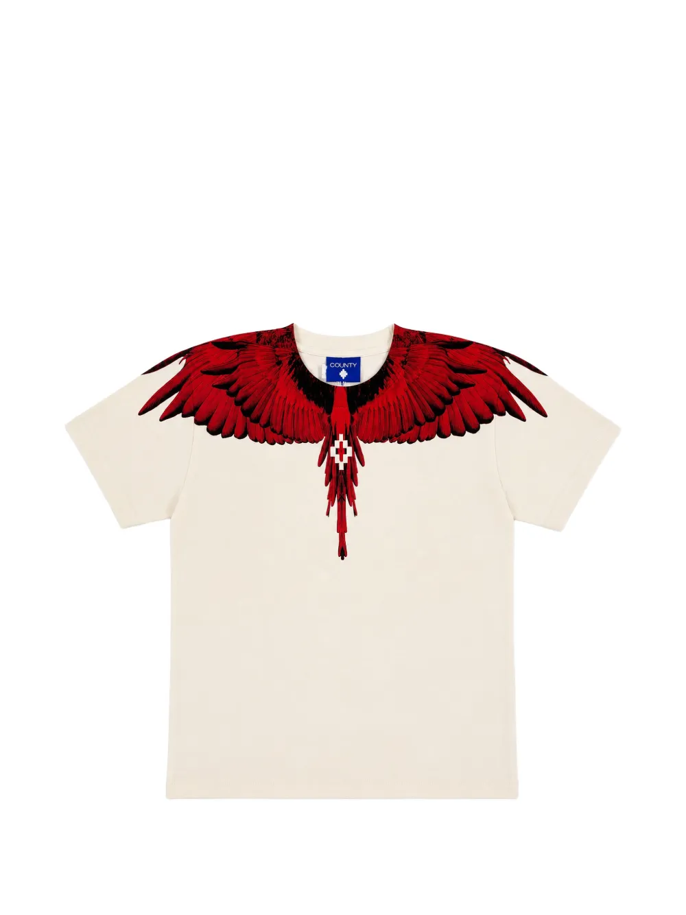 COUNTY OF MILAN KIDS Icon Wings graphic-print T-shirt - Toni neutri