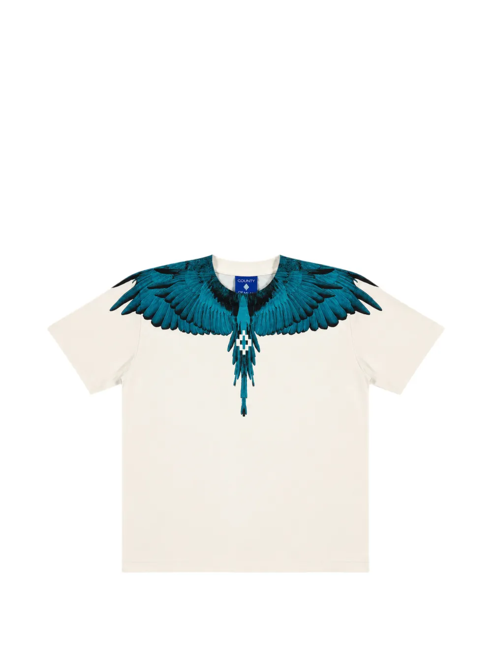 COUNTY OF MILAN KIDS Wings-print T-shirt - Toni neutri