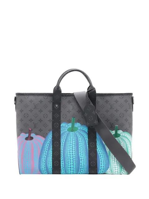 Louis Vuitton Pre-Owned bolso satchel con motivo Monogram Eclipse Reverse y calabazas de Louis Vuitton Pre-Owned x Yayoi Kusama 2021-2026