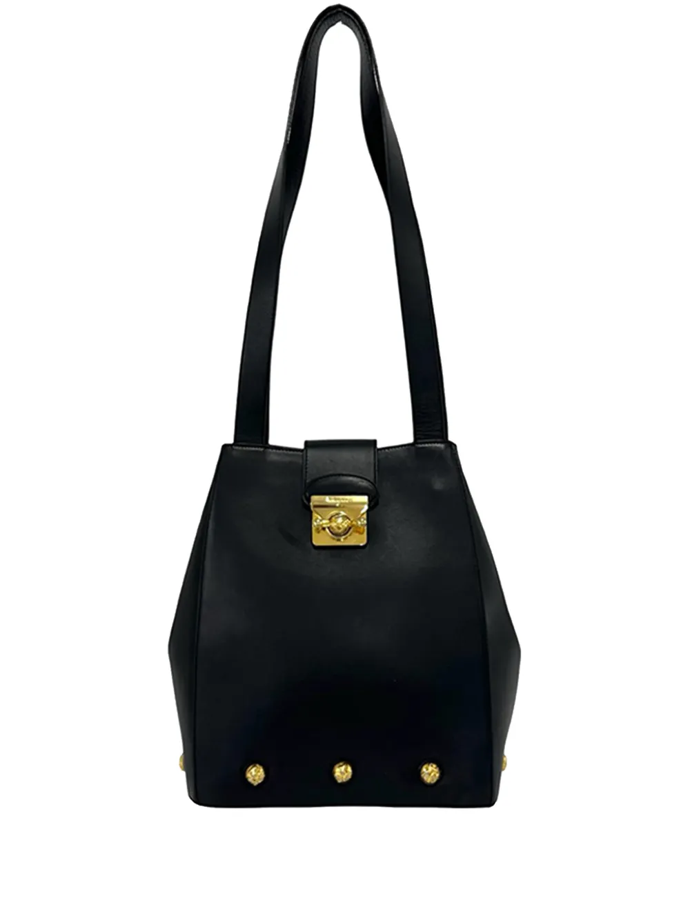 Ferragamo Pre-Owned 2010-2026 Studded Leather tote bag - Nero