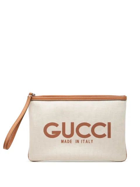 Gucci Pre-Owned bolso de mano Logo de lona 2016-2026