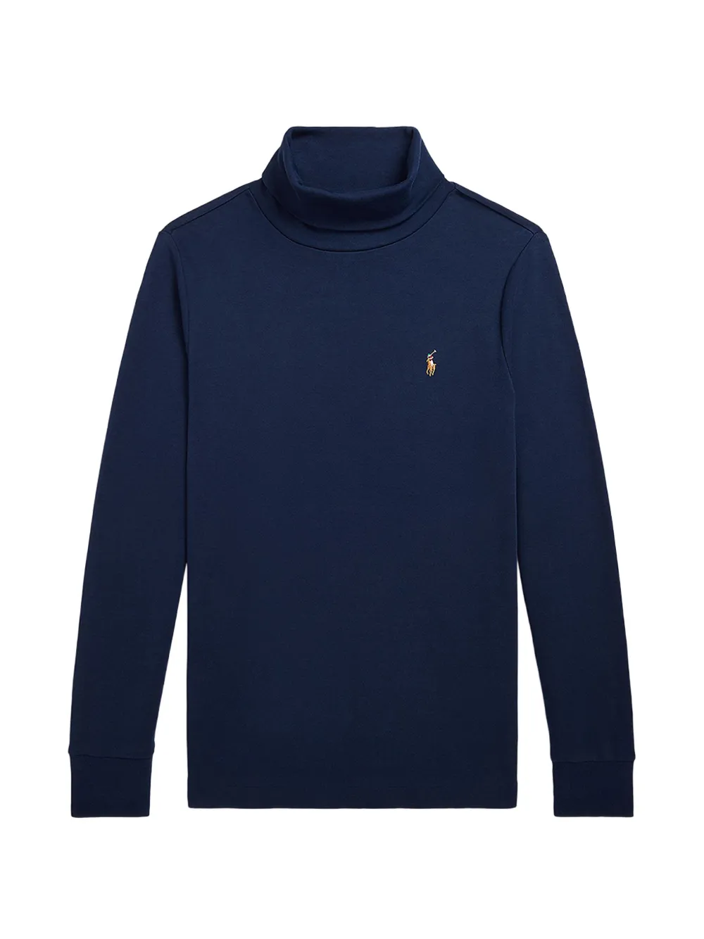 POLO RALPH LAUREN KIDS Interlock Oberteil mit Rollkragen - Blau