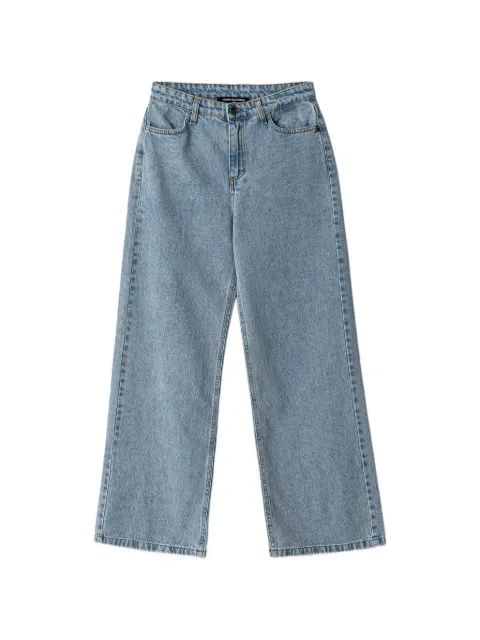 Patrizia Pepe girl embroidered-logo jeans