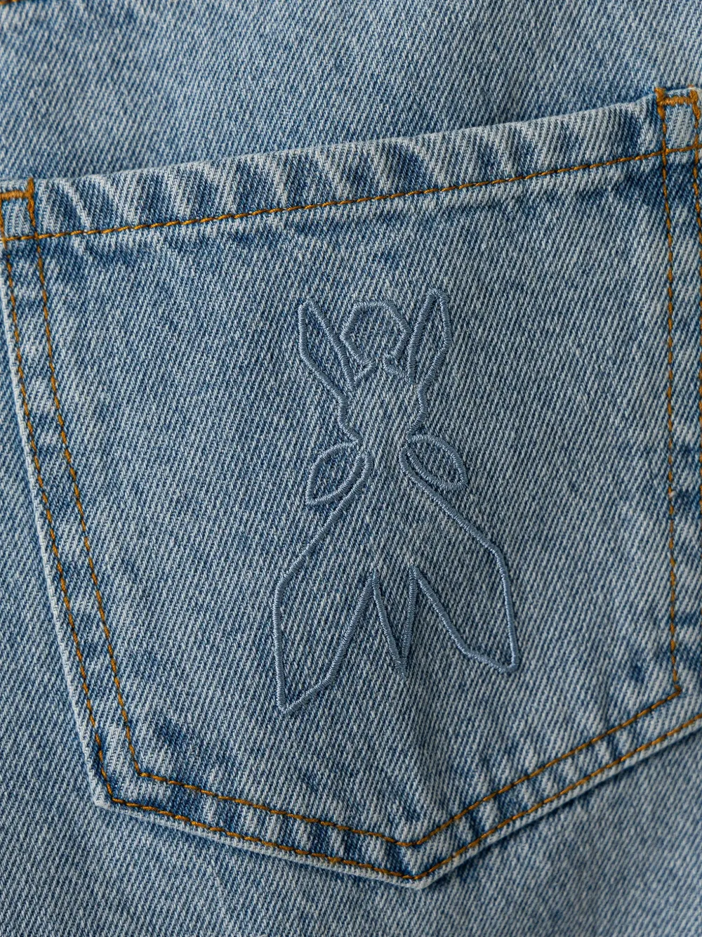 Patrizia Pepe girl Jeans met geborduurd logo Blauw