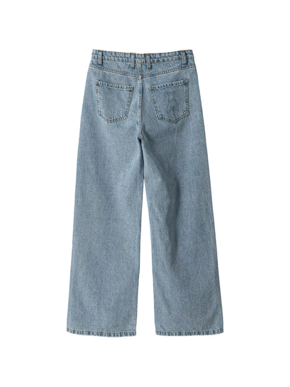 Patrizia Pepe girl Jeans met geborduurd logo Blauw