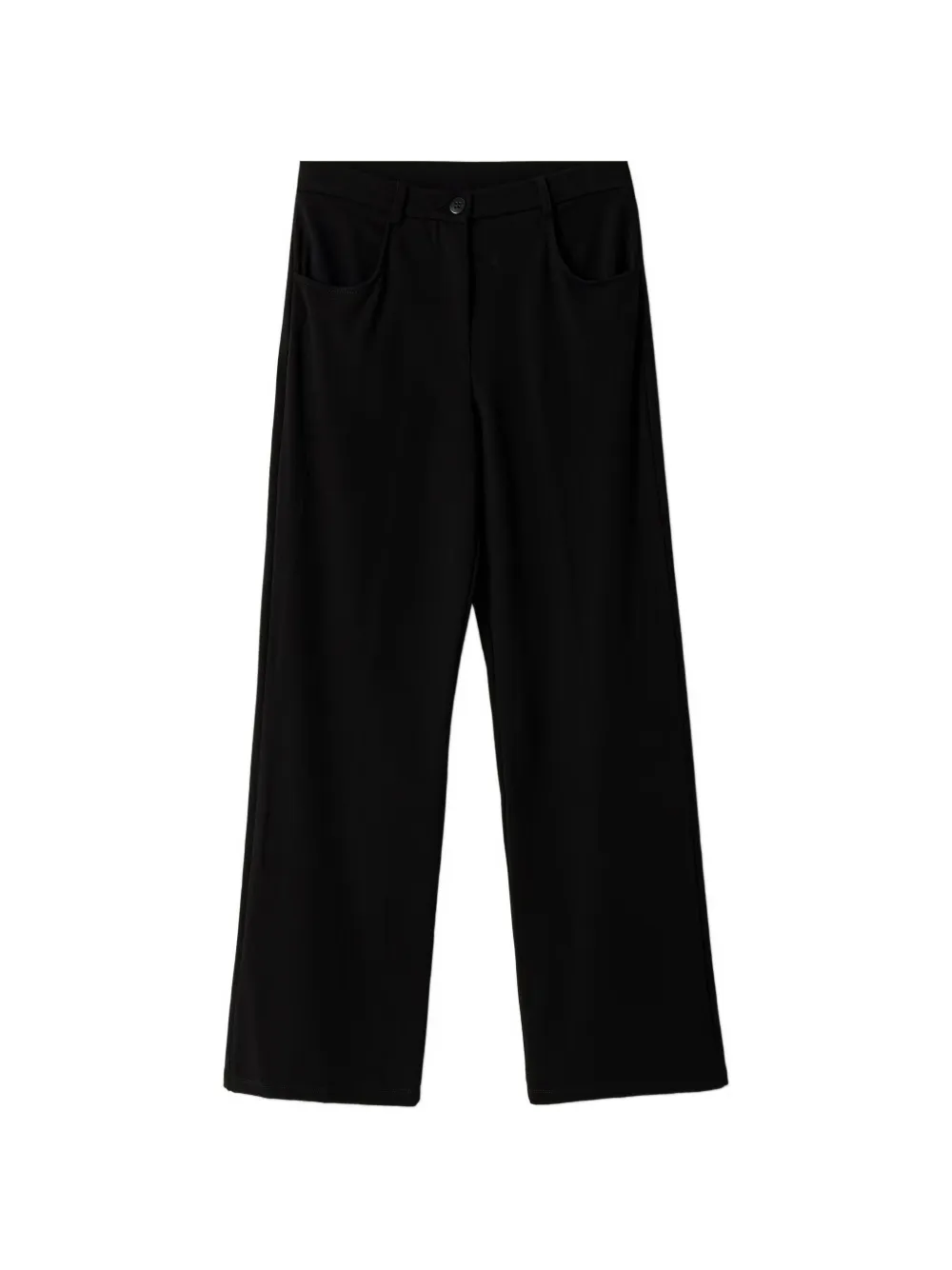 Patrizia Pepe girl straight-leg technical fabric trousers - Nero