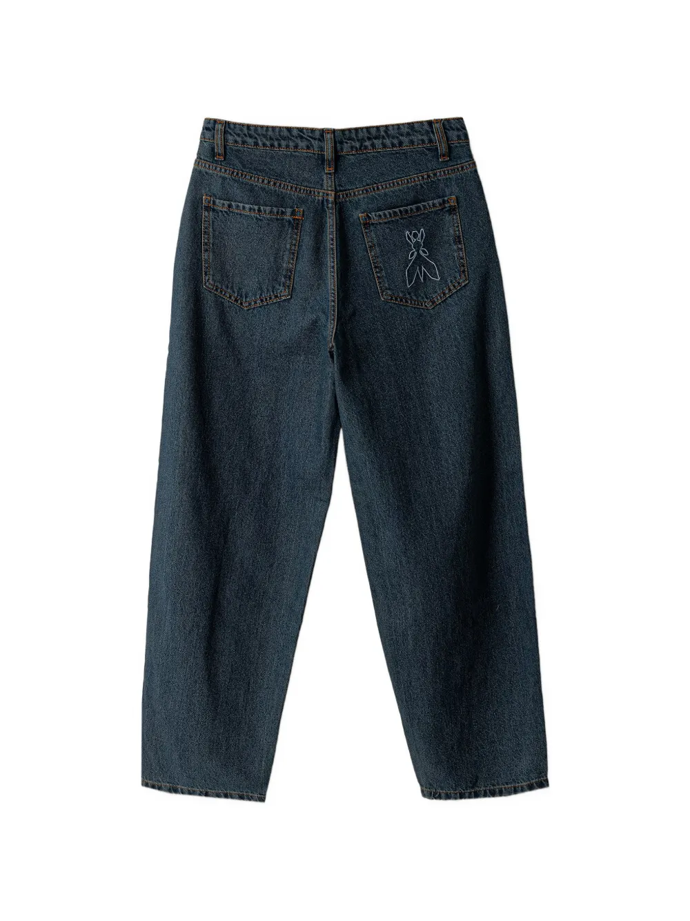 Patrizia Pepe girl Balloon jeans met Fly-borduurwerk Blauw