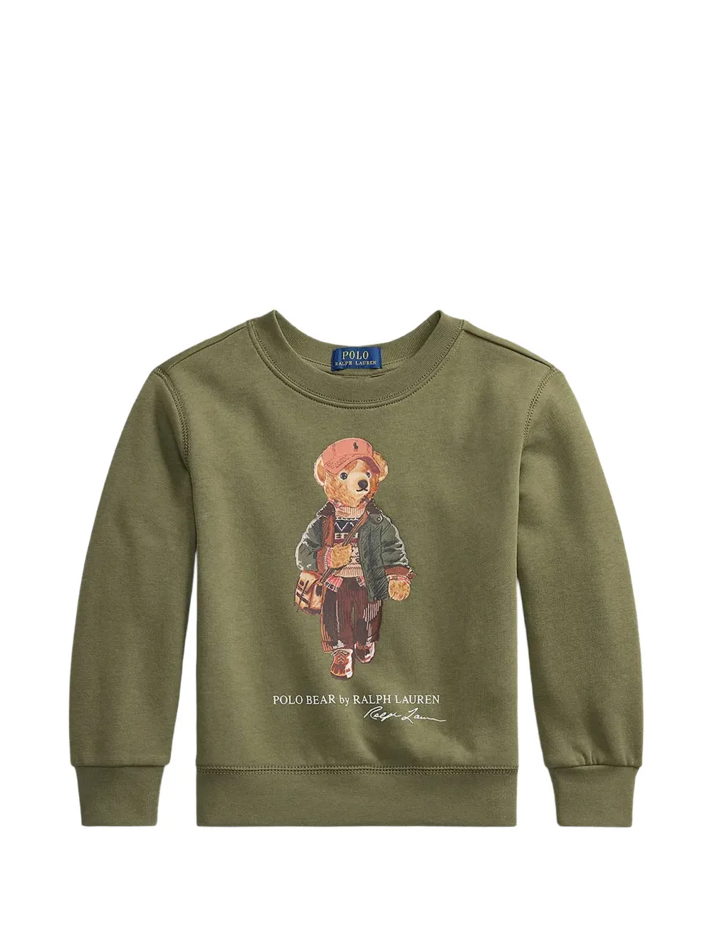 POLO RALPH LAUREN KIDS Polo Bear fleece pullover - Vert