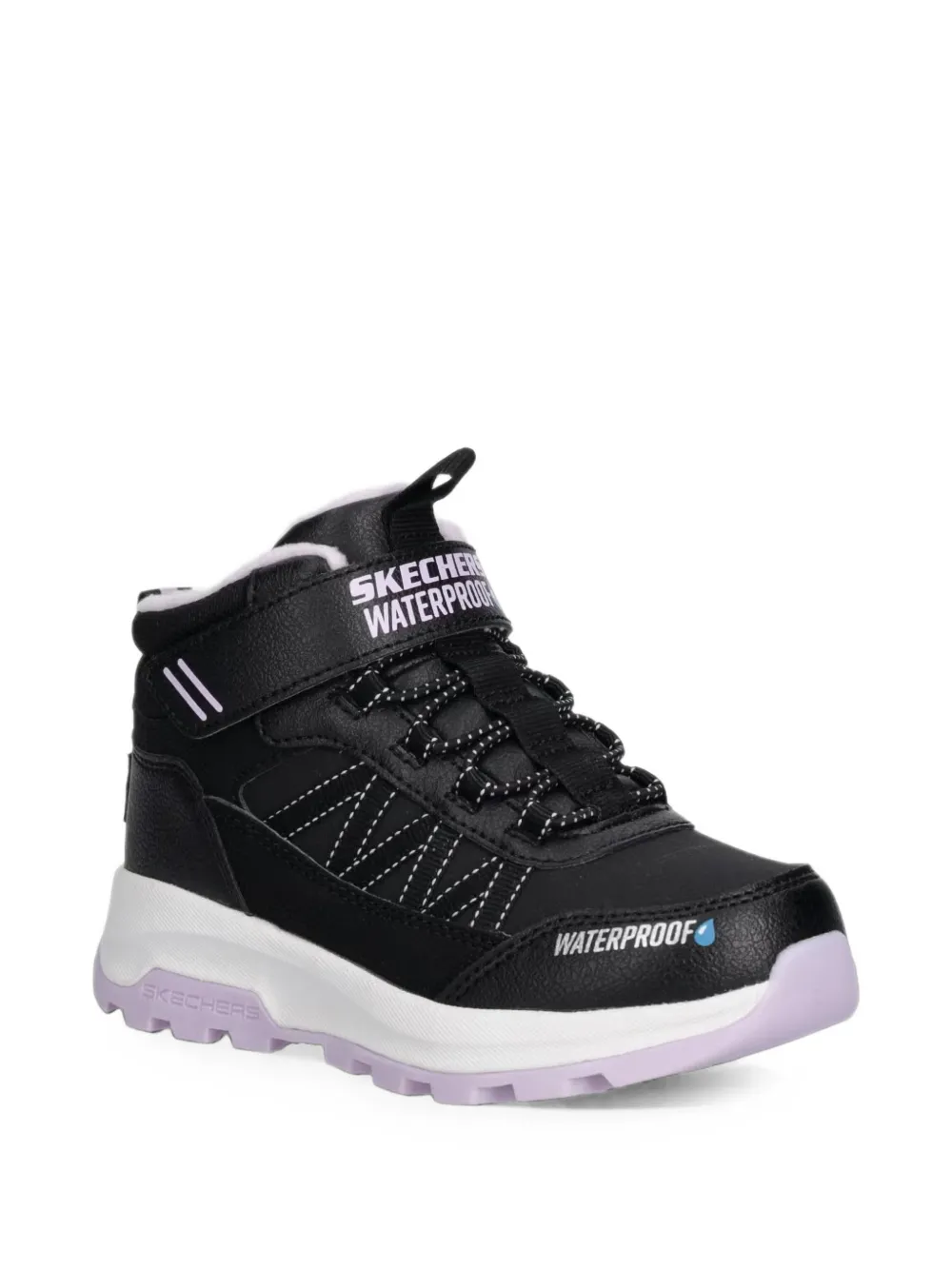 Skechers waterproof touch-strap boots - Nero