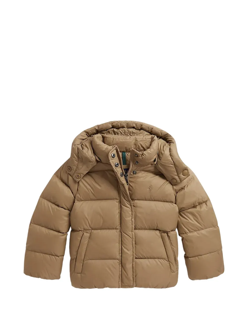 POLO RALPH LAUREN KIDS hooded padded jacket - Toni neutri