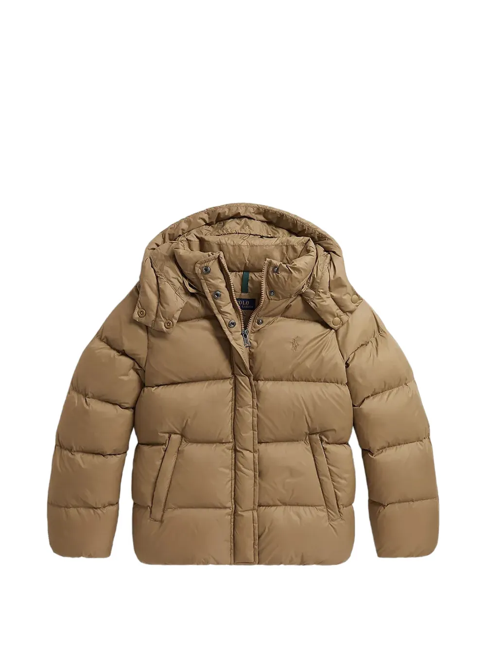 POLO RALPH LAUREN KIDS hooded down jacket - Toni neutri