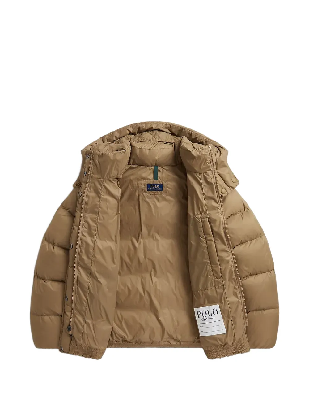 POLO RALPH LAUREN KIDS Donsjack met capuchon Beige