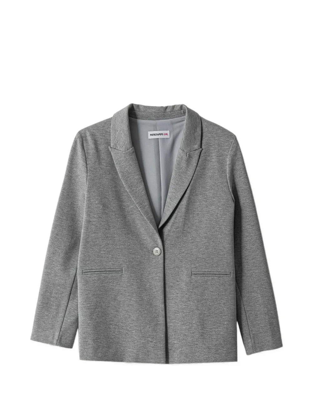 Patrizia Pepe girl Sakko mit fallendem Revers - Grau