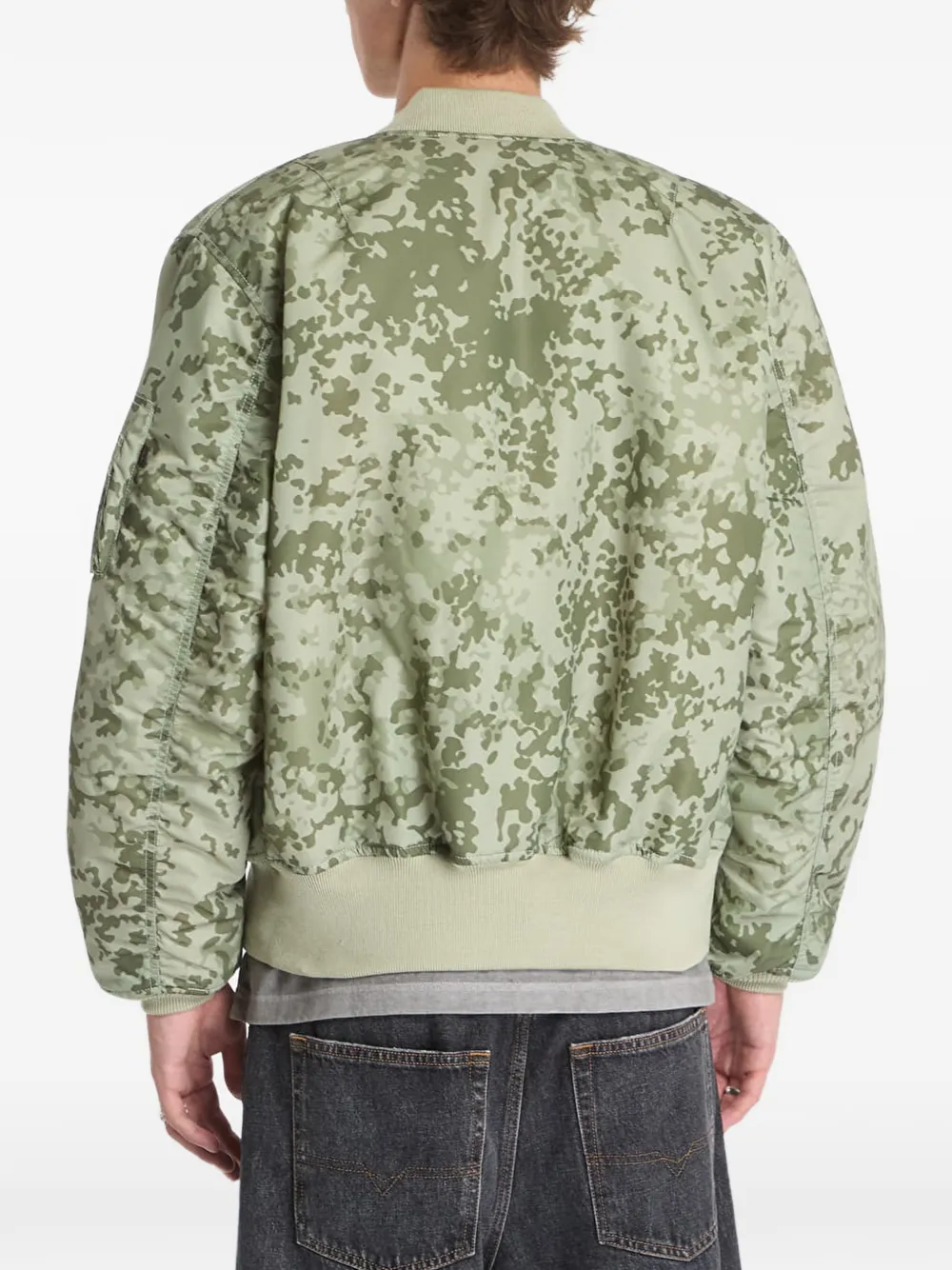 Alpha Industries MA-1 omkeerbaar bomberjack met camouflage-print Groen
