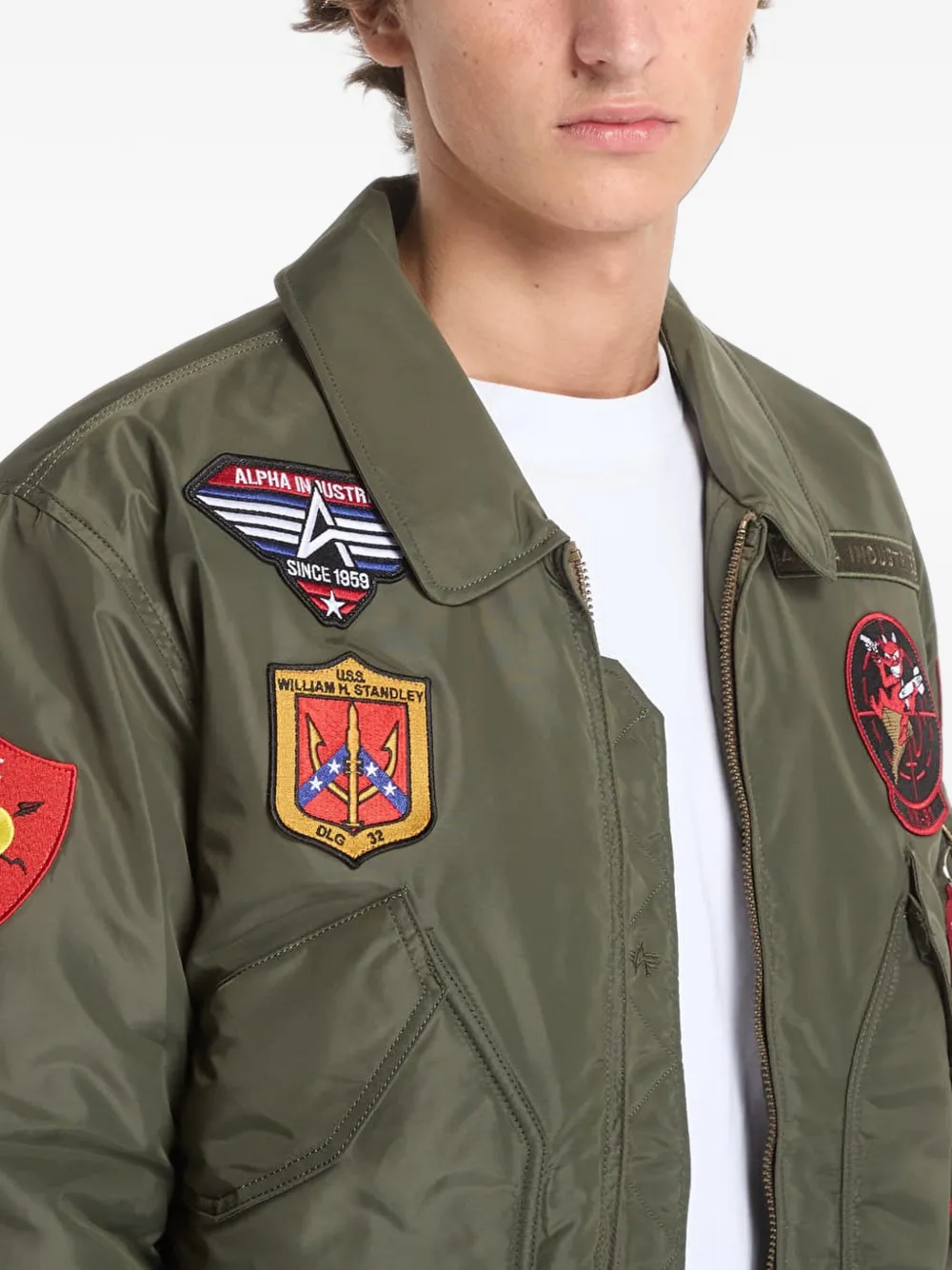 Alpha Industries CWU-45 P Devils Brigade bomberjack Groen