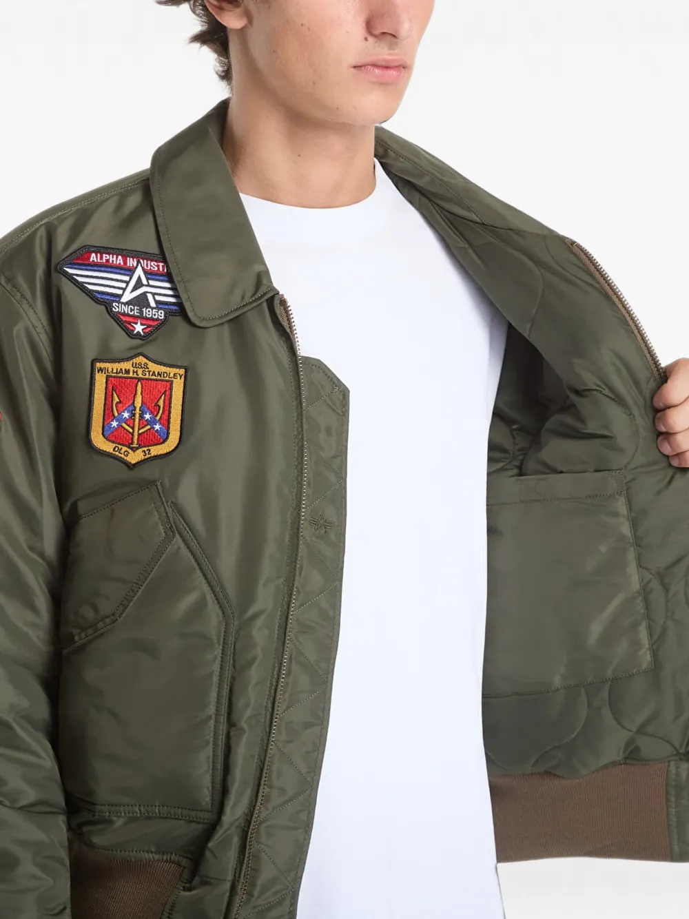 Alpha Industries CWU-45 P Devils Brigade bomberjack Groen