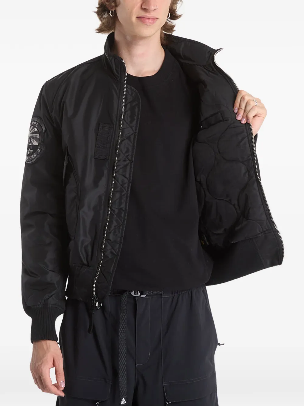 Alpha Industries Engine bomberjack Zwart