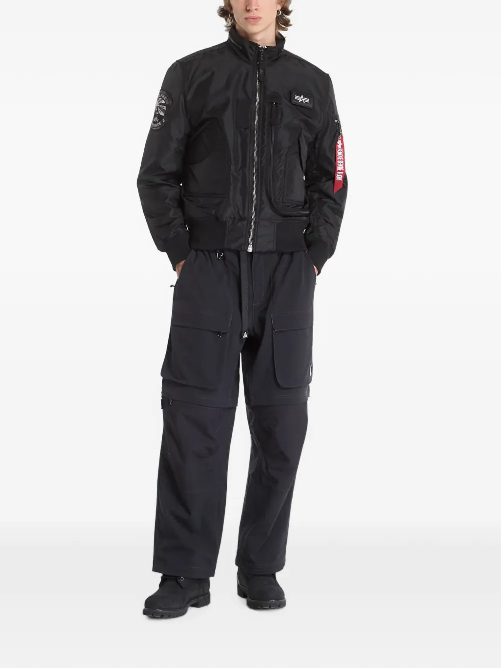 Alpha Industries Engine bomberjack Zwart