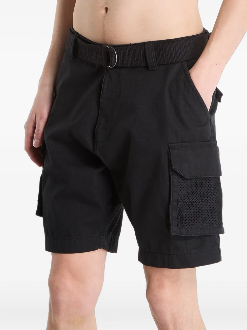 Alpha Industries Utility shorts met vlakken van mesh Zwart