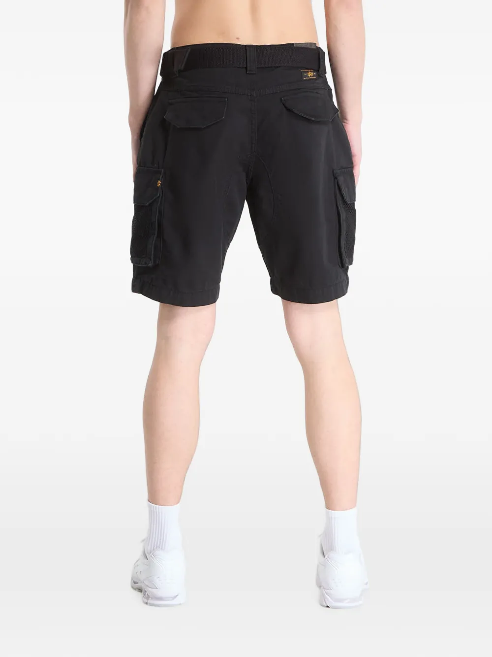 Alpha Industries Utility shorts met vlakken van mesh Zwart