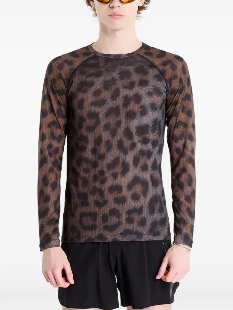Soar Race leopard-print top