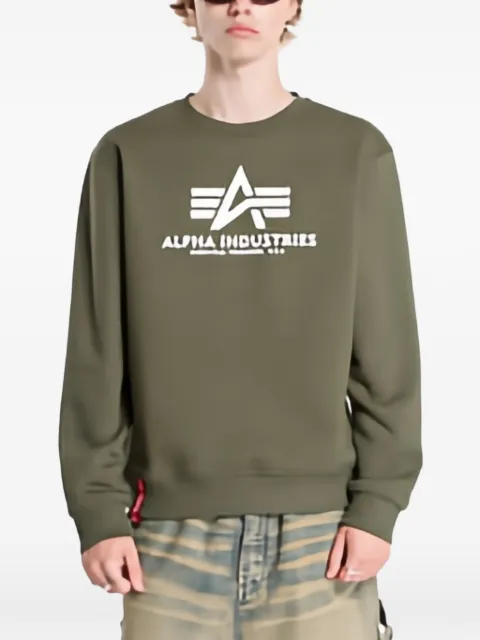 Alpha Industries logo-print sweater