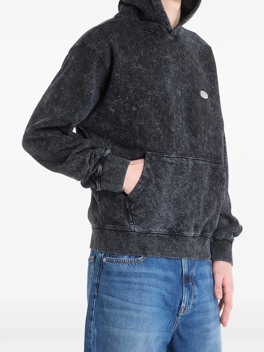 Alpha Industries Hoodie met logopatch Zwart