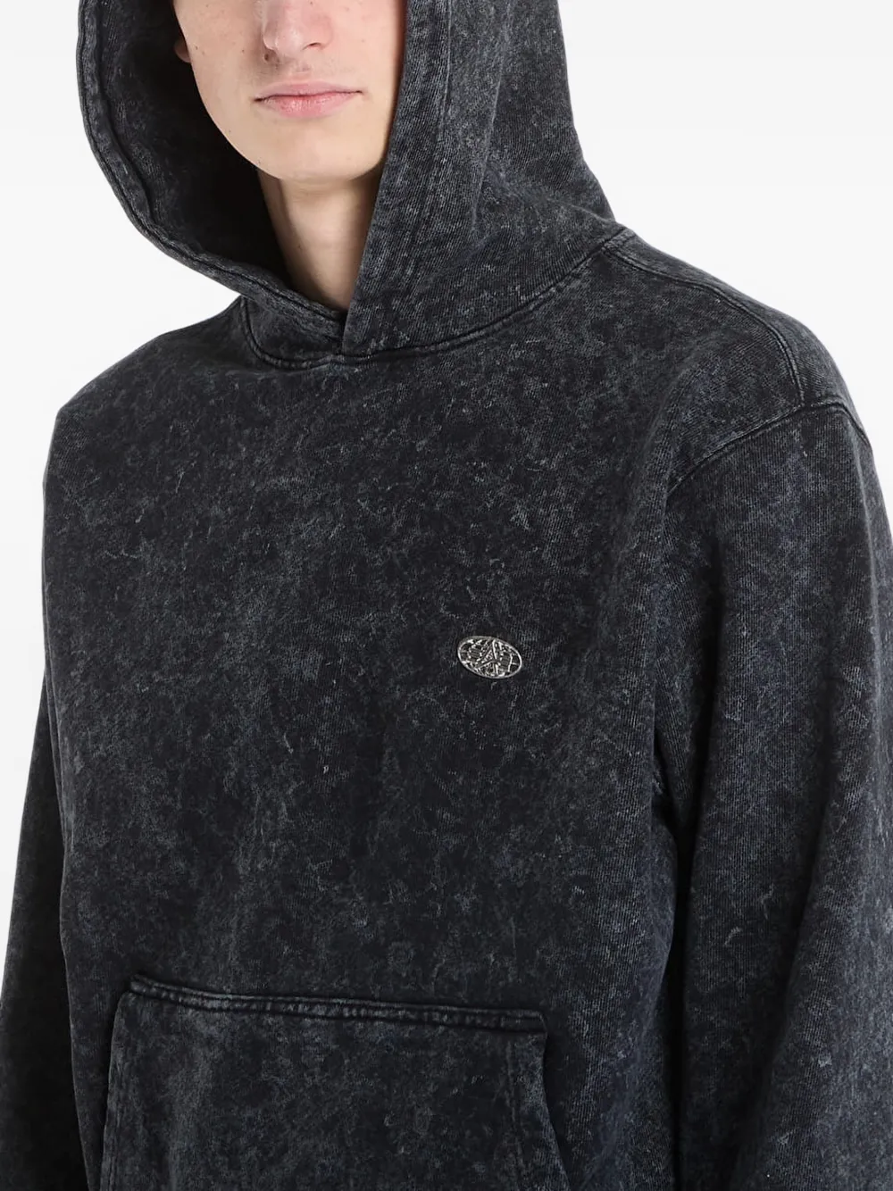 Alpha Industries Hoodie met logopatch Zwart