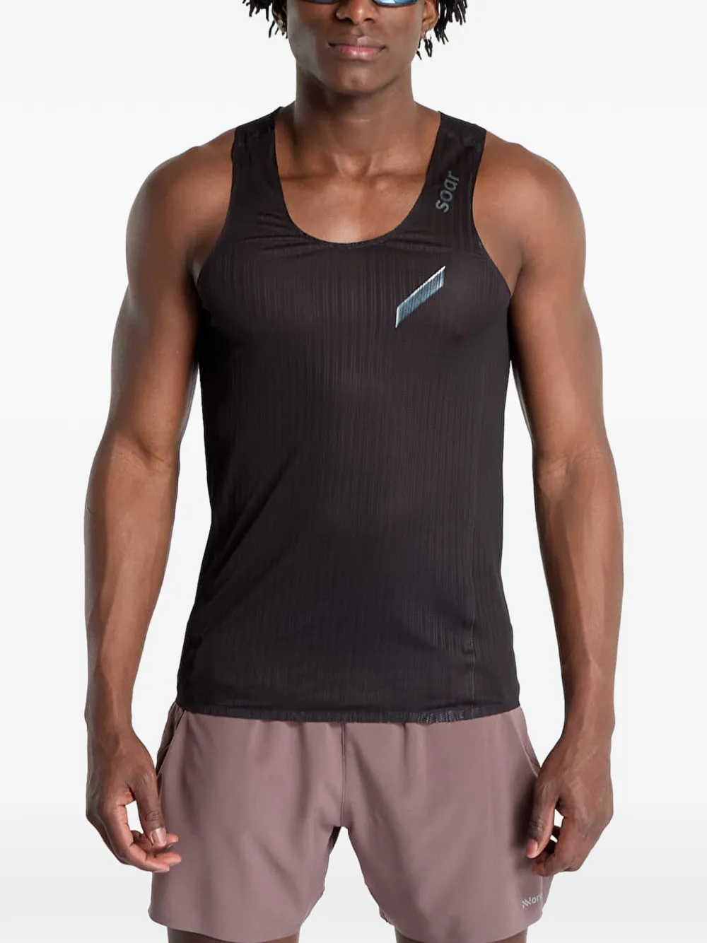 Soar Race logo-print vest