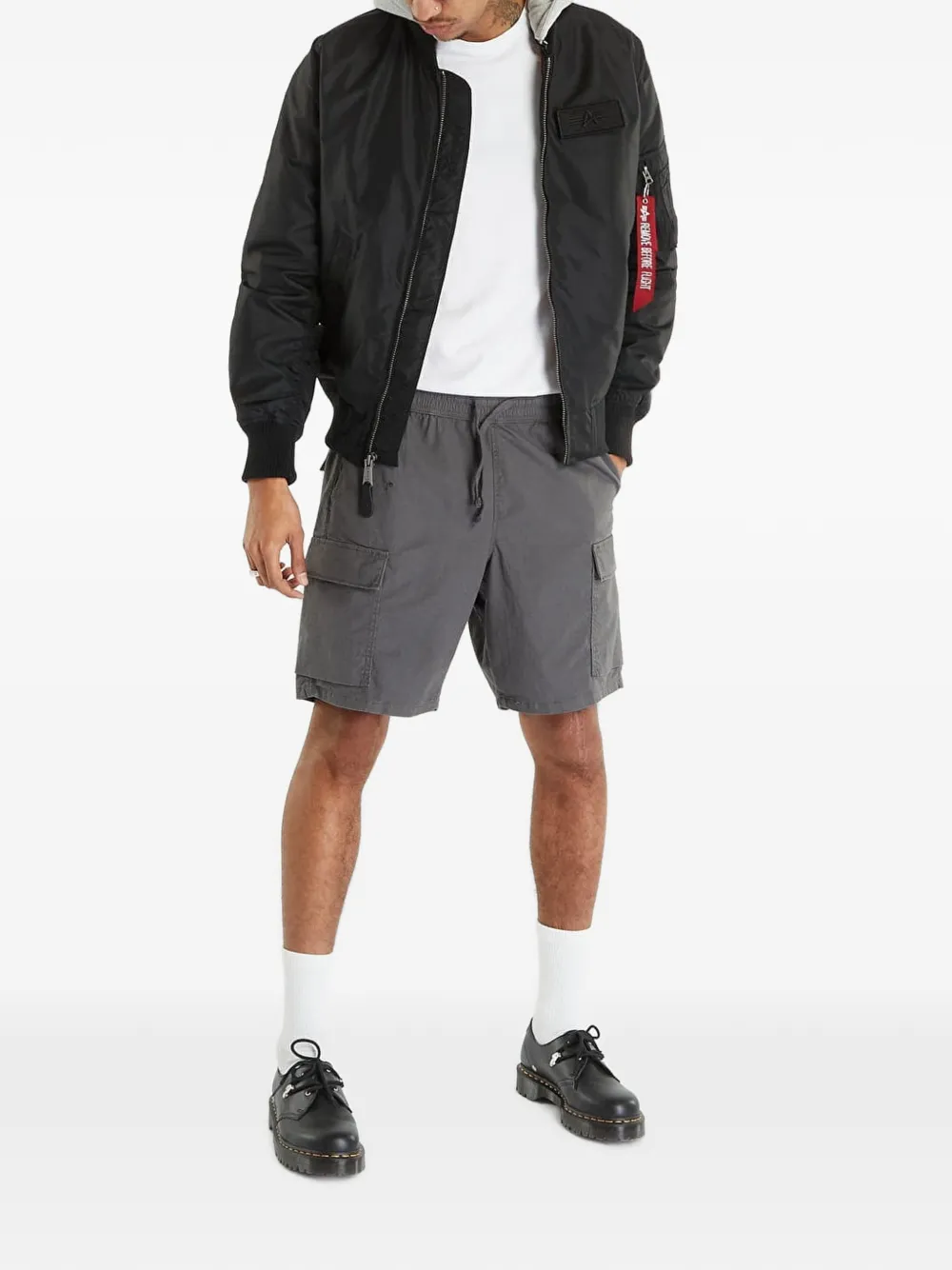 Alpha Industries MA-1 TT Hood Light bomberjack Zwart