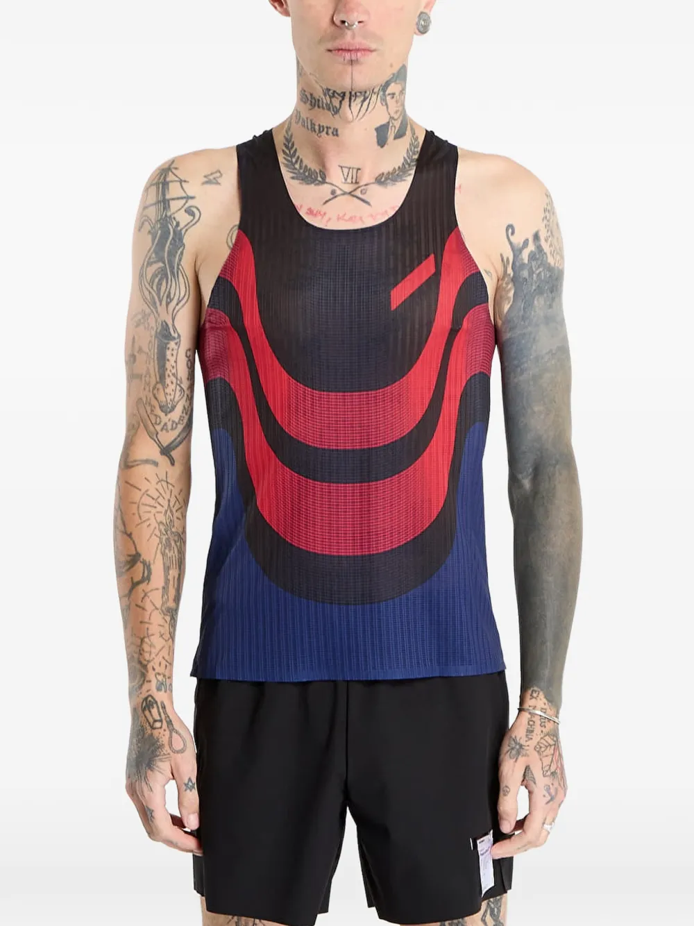 Soar 2.0 wave-print racer-back Race Vest