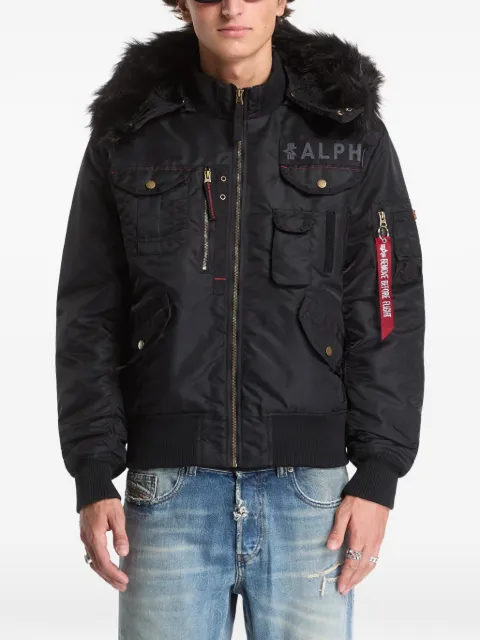 Alpha Industries Deflector faux-fur trim jacket