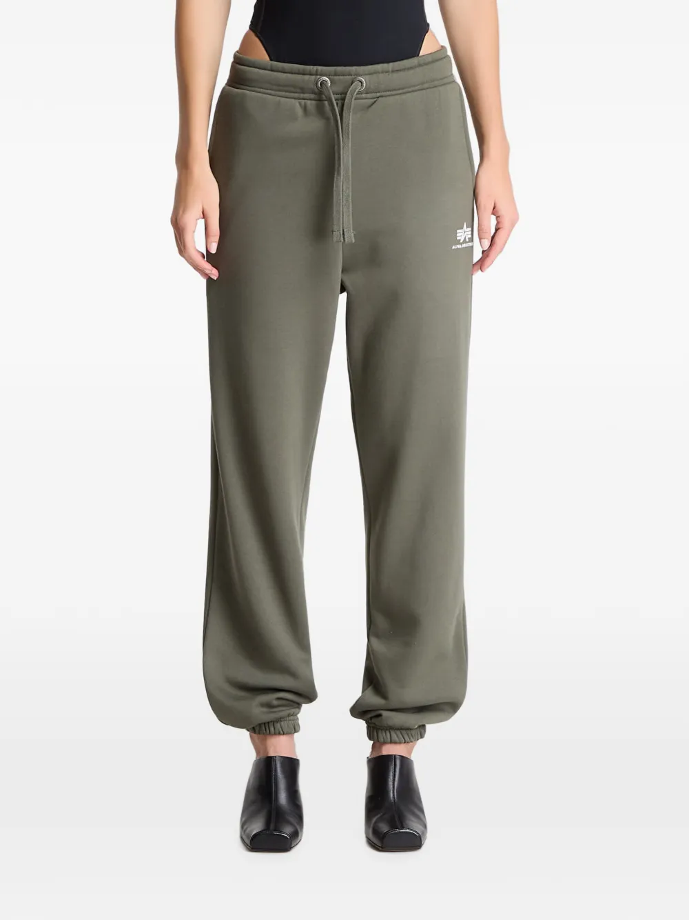 Alpha Industries Trainingsbroek met logoprint Groen