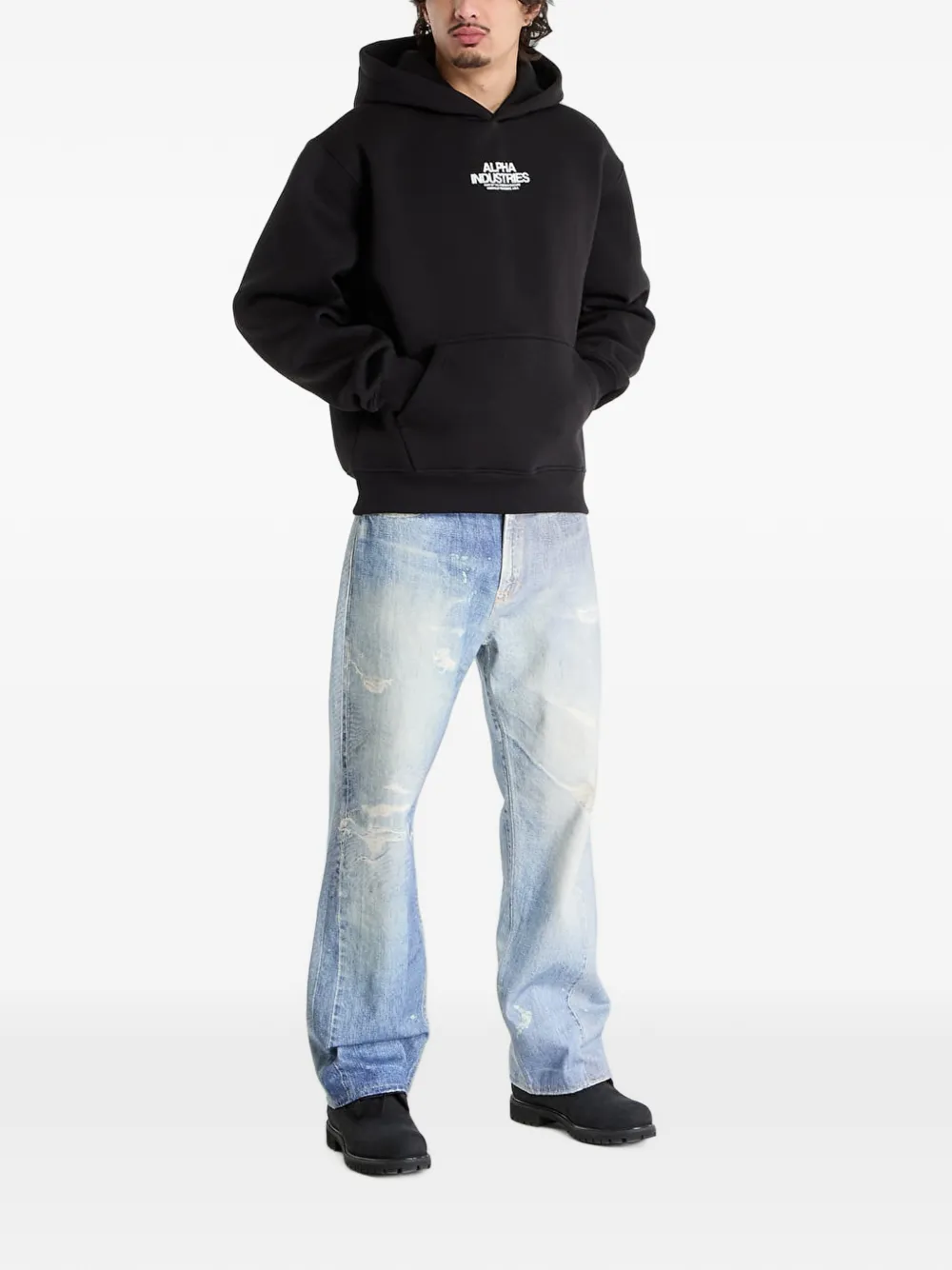 Alpha Industries Scorpion Cyborg hoodie Zwart