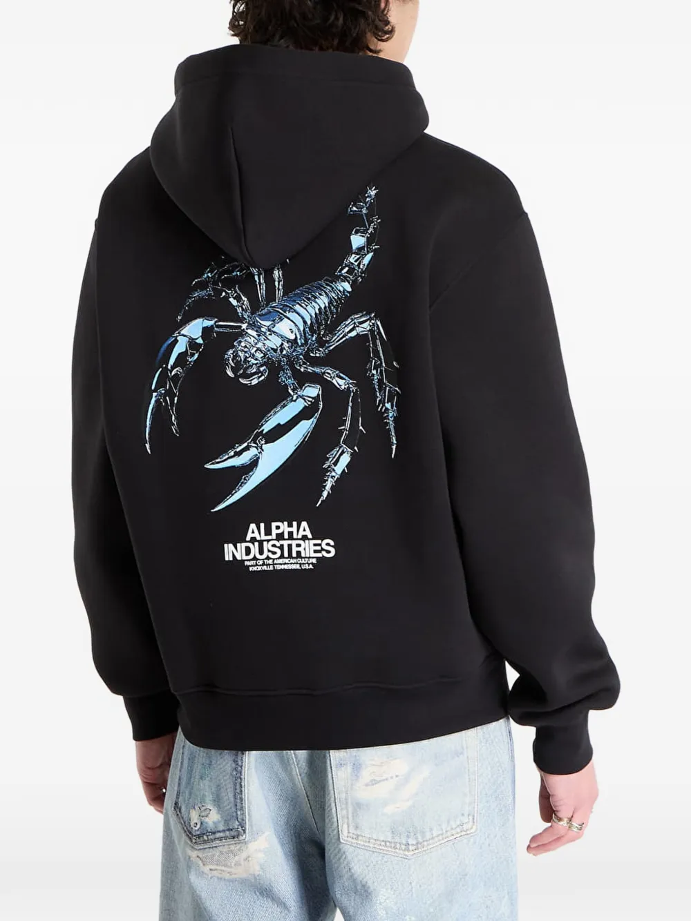 Alpha Industries Scorpion Cyborg hoodie Zwart