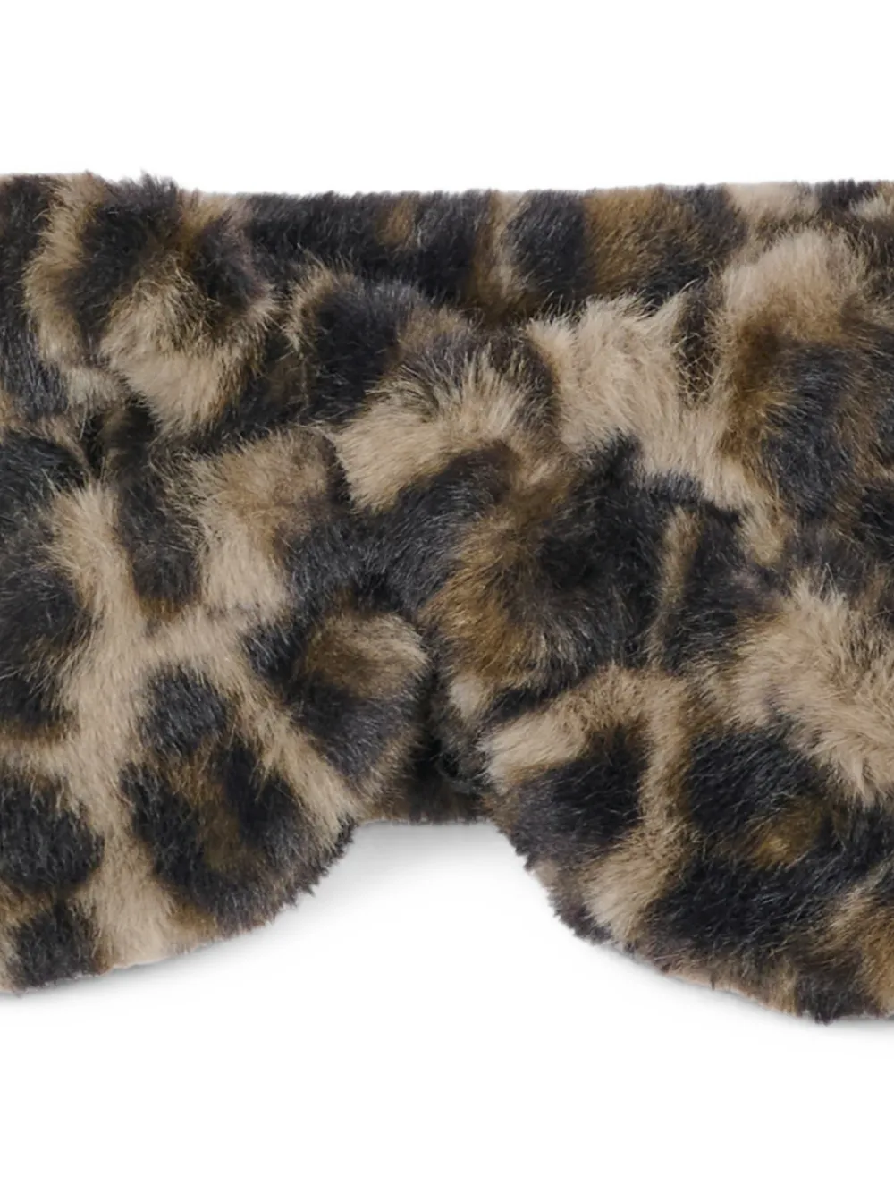 Molo Kaiza sjaal van imitatiebont met luipaardprint Bruin