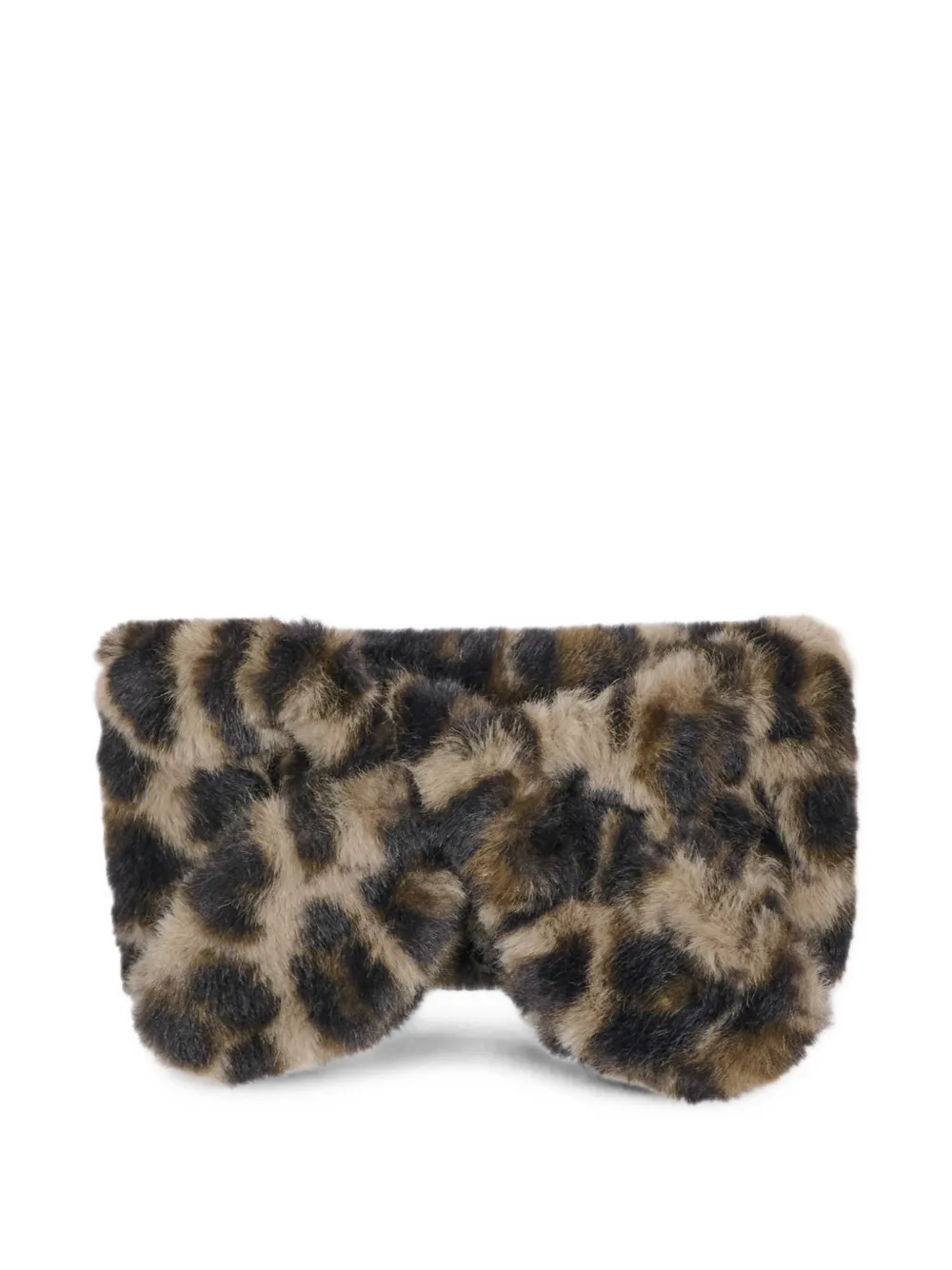 Molo Kaiza leopard-print faux-fur scarf - Marrone