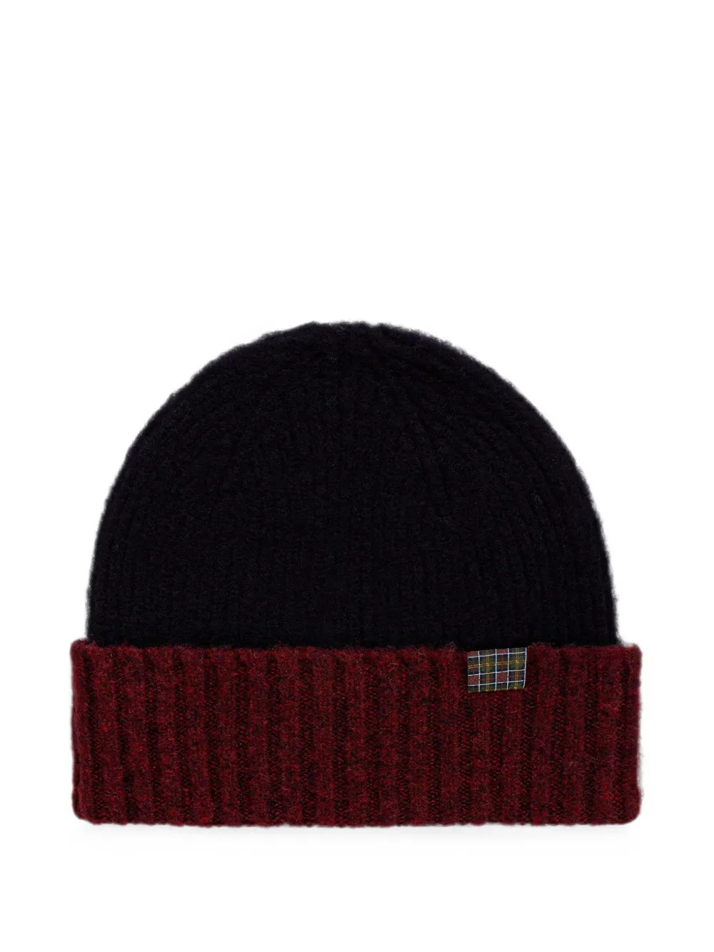 Barbour Scottish Angus ribbed-knit beanie hat