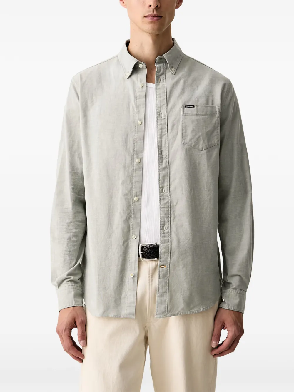 Barbour Marsden tailored long-sleeved shirt Groen