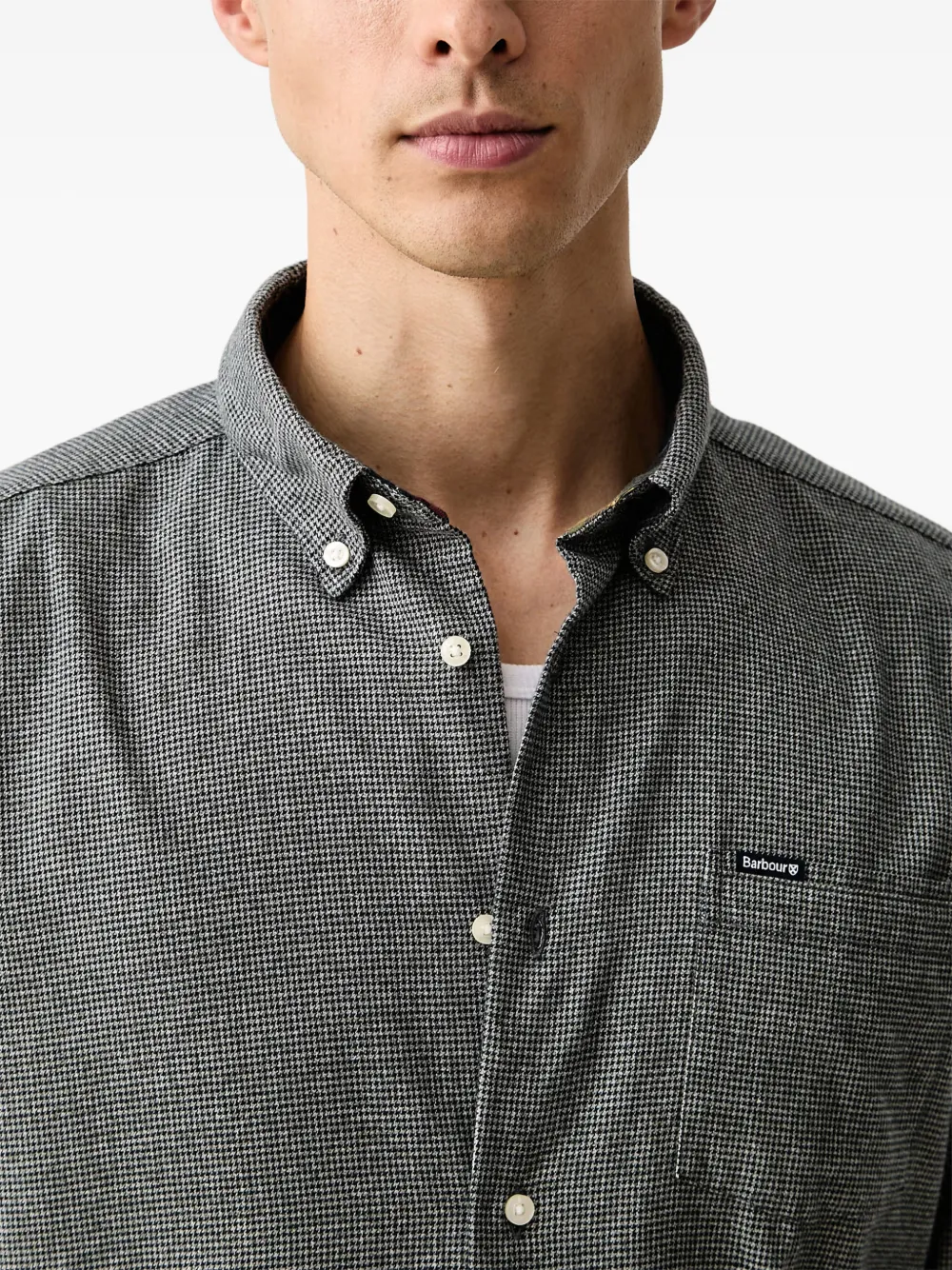 Barbour Turner tailored long-sleeved shirt Grijs