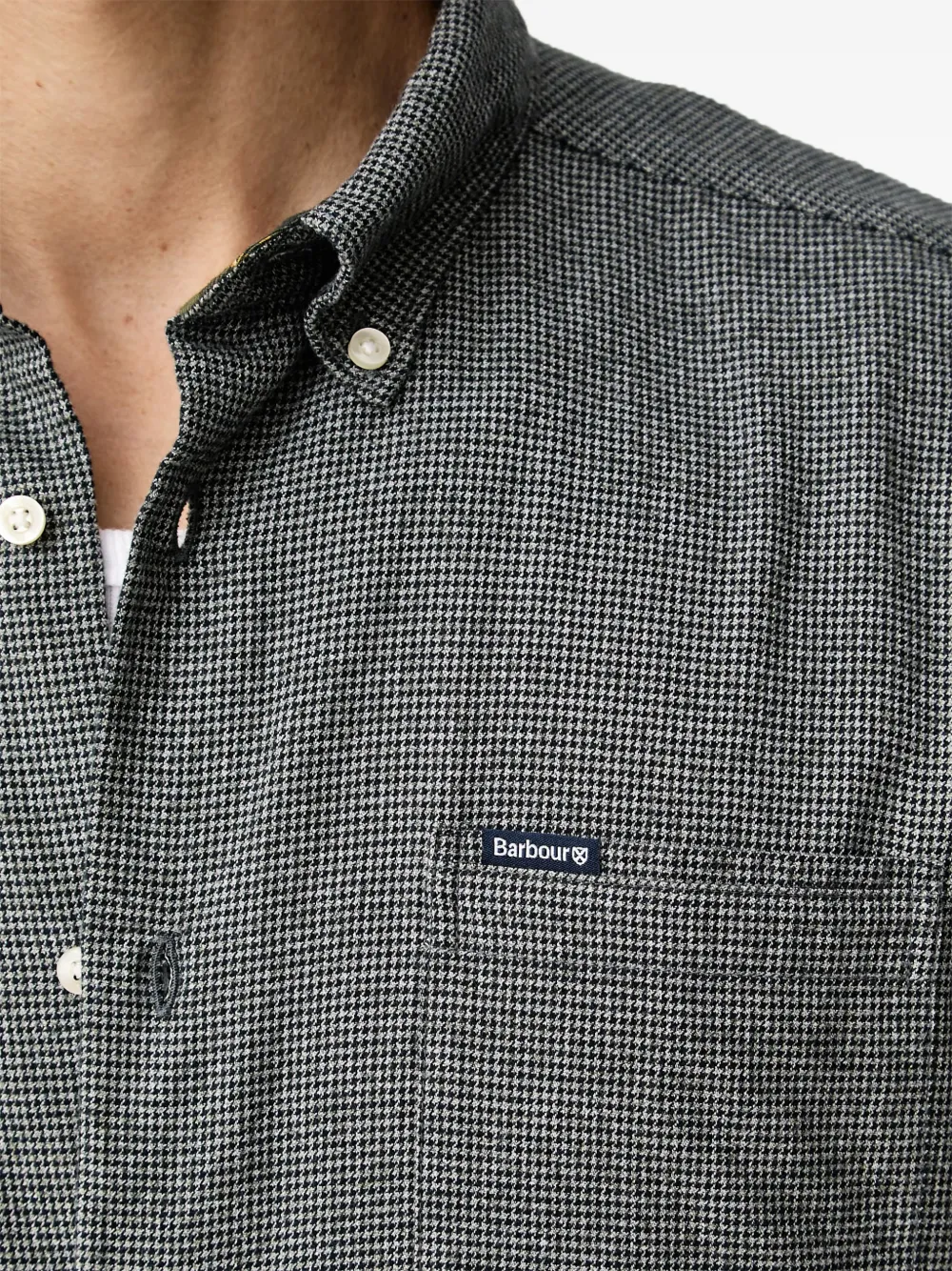 Barbour Turner tailored long-sleeved shirt Grijs