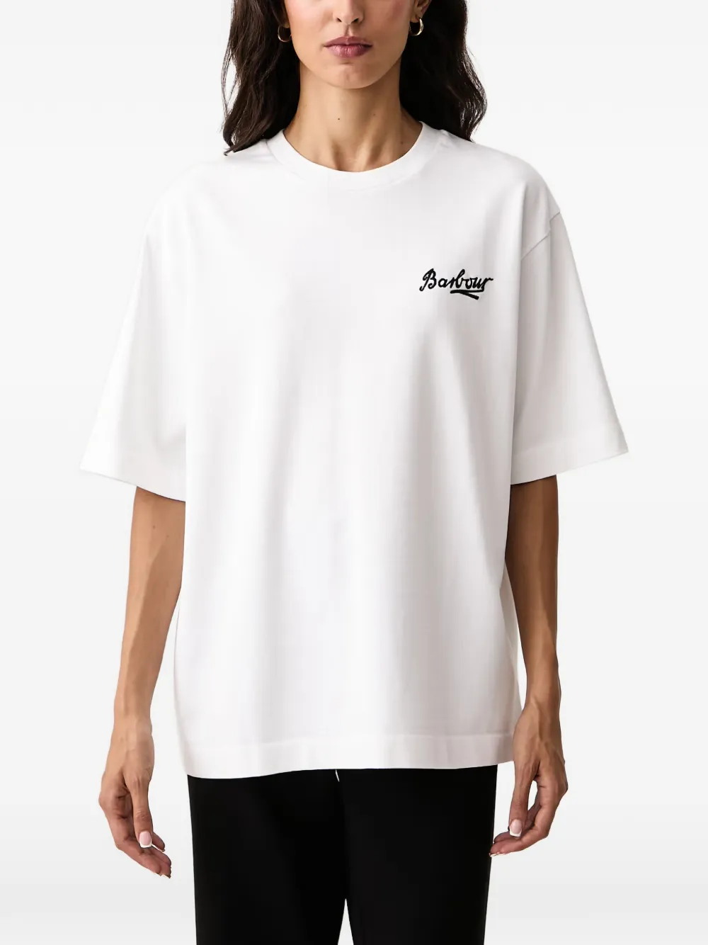 Barbour Gracefield graphic-print T-shirt - Bianco