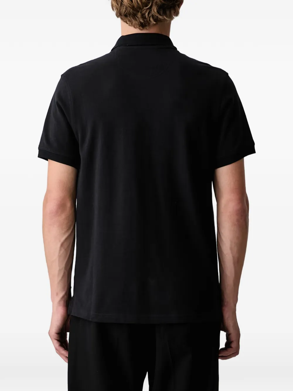 Barbour Poloshirt met logopatch Zwart