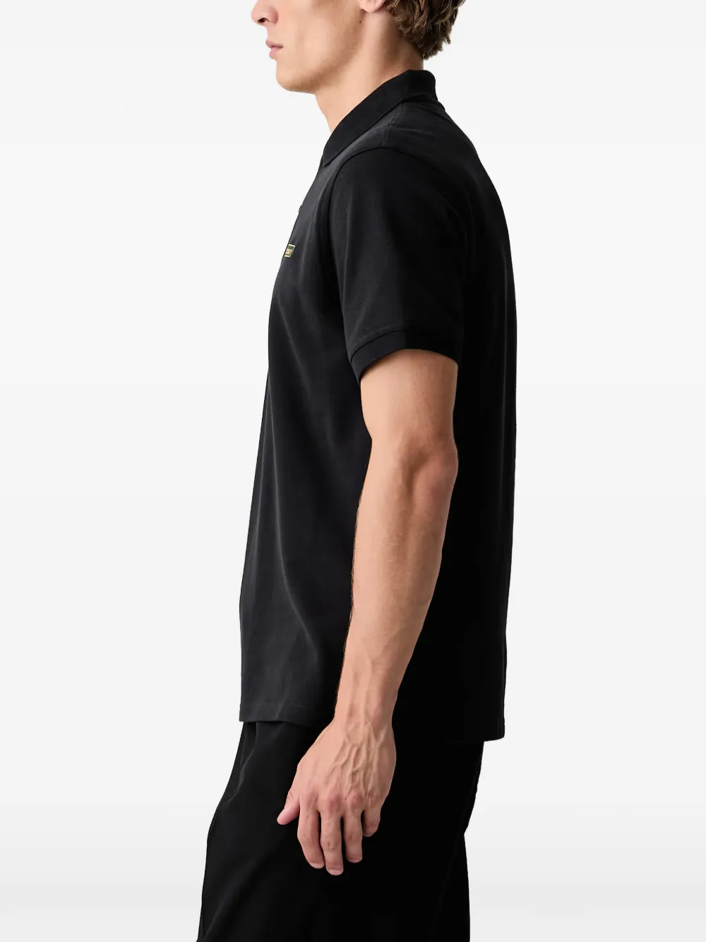 Barbour Poloshirt met logopatch Zwart