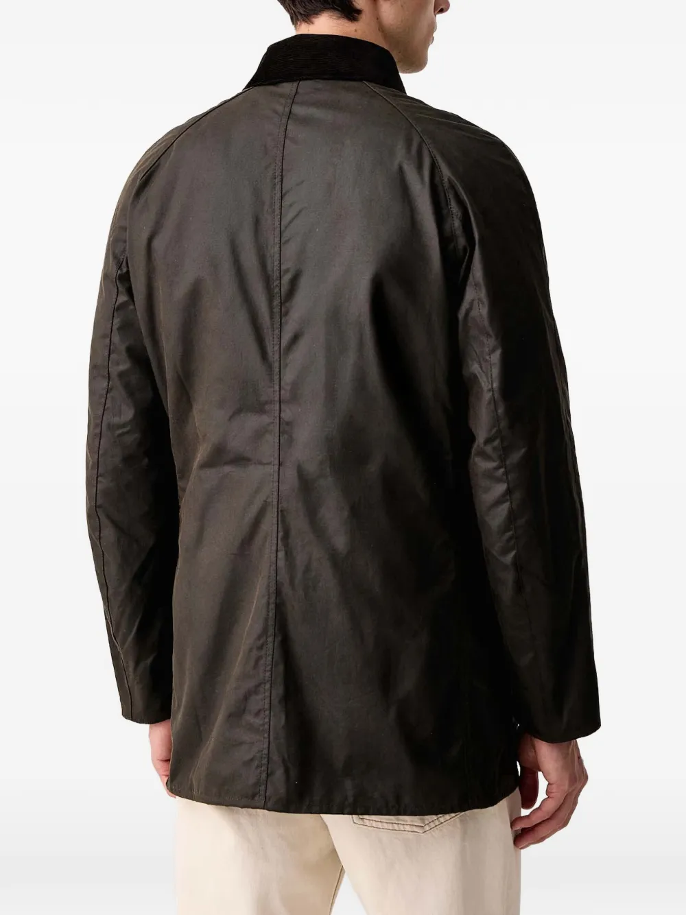 Barbour Bristol jack met gewaxt katoenen Groen