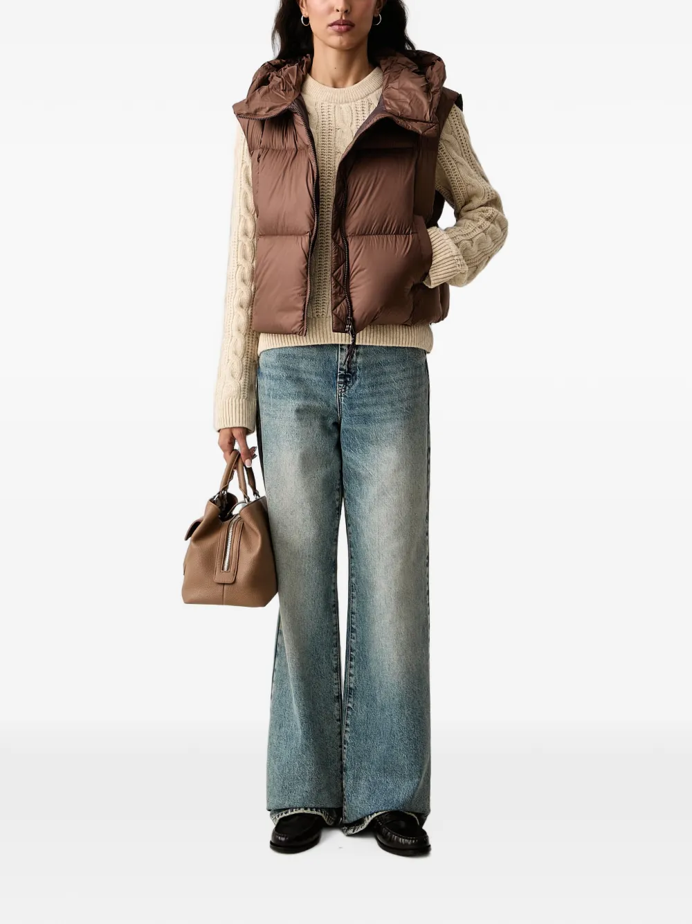 Barbour Joan cable-knit sweater Beige