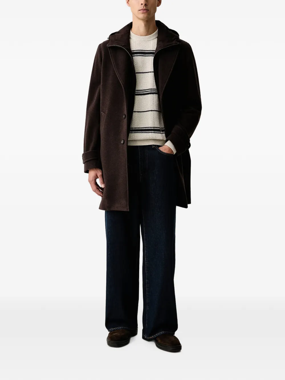 Barbour Fasey geruite trui Beige