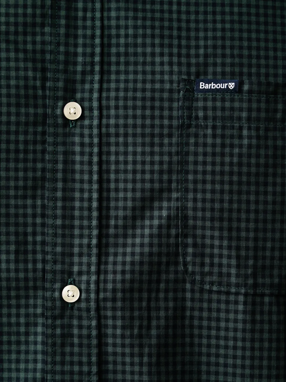 Barbour Harbourwall tailored long-sleeved shirt Groen