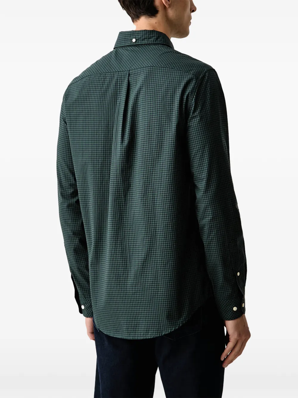 Barbour Harbourwall tailored long-sleeved shirt Groen